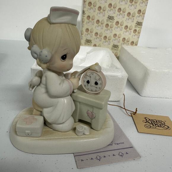 New in Box! Vintage 1990 Precious Moments TIME HEALS Collectible Figurine - Picture 8 of 8